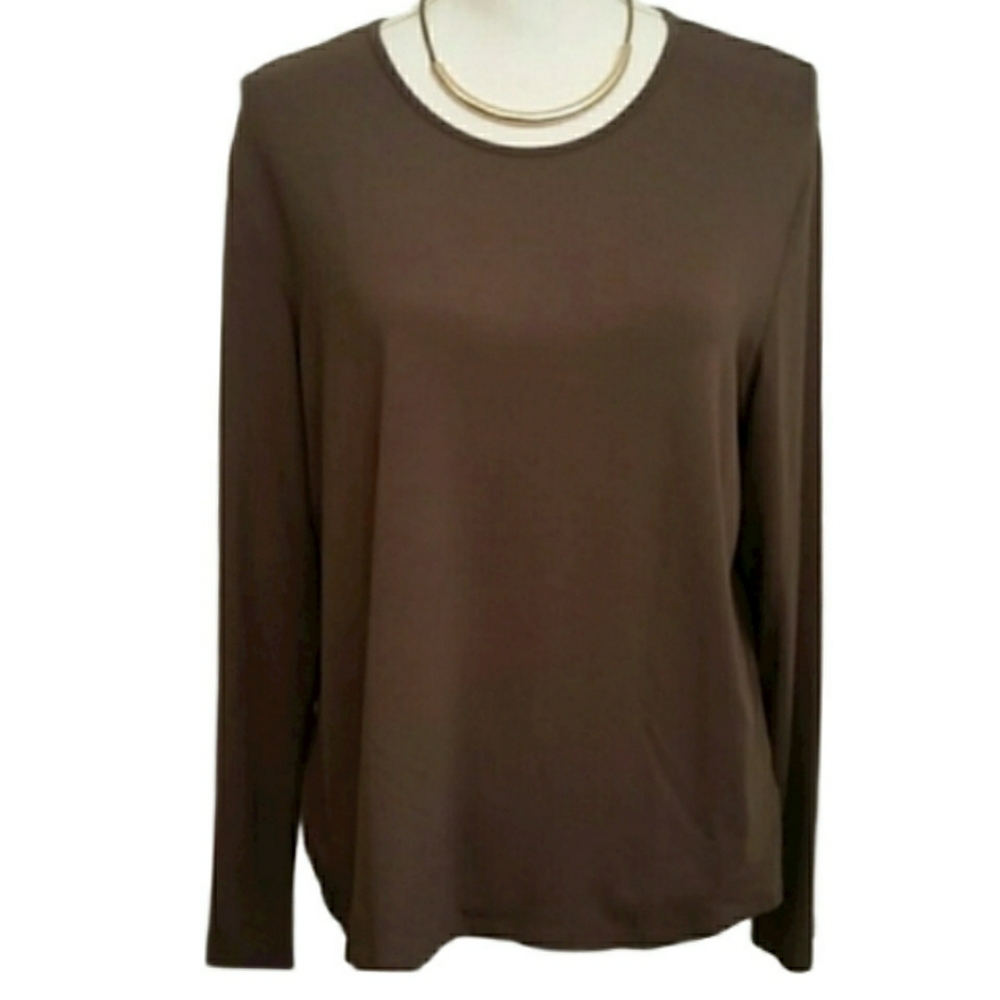 Eileen Fisher Long Sleeve Blouse EUC sz XL Made in the USA
